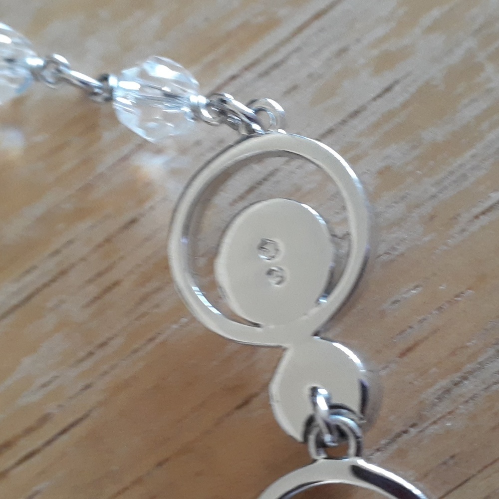 Authentic Swarovski Crystal Swan Stamped Bracelet MM103 - Picture 8 of 16